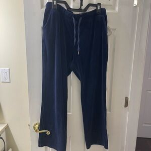 Gloria Vanderbilt Women’s Deep Blue Velvet Sweats